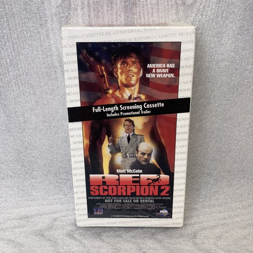 Red Scorpion 2 (VHS, 1996) Screening Promo Copy Matt McColm Michael Ironside NEW - Imagen 1 de 3