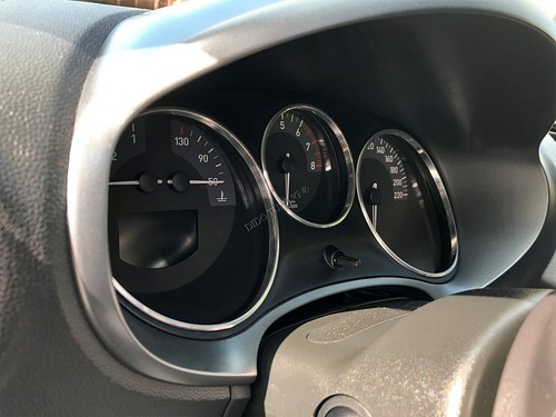 Fits Seat Leon II 2005-2012 3-Teilig Poliert Aluminium Tachoringe Tacho Ringe - Imagen 3 de 8
