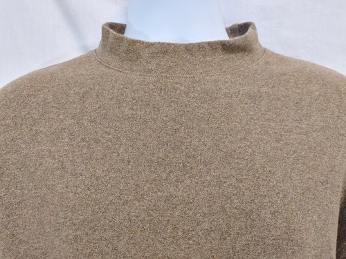 Pendleton Herren XL braun Langarm gebürstete Baumwolle Wasserfallausschnitt Pullover Extra Large - Bild 2 von 5