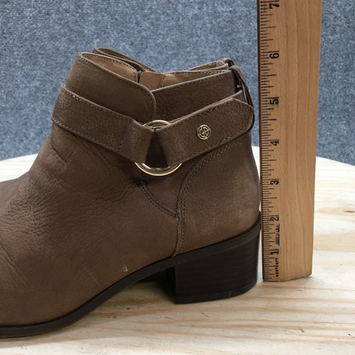 Giani Bernini Boots Womens 6.5 M Putneyy Ankle Booties Brown Leather Zipper - Picture 11 of 19