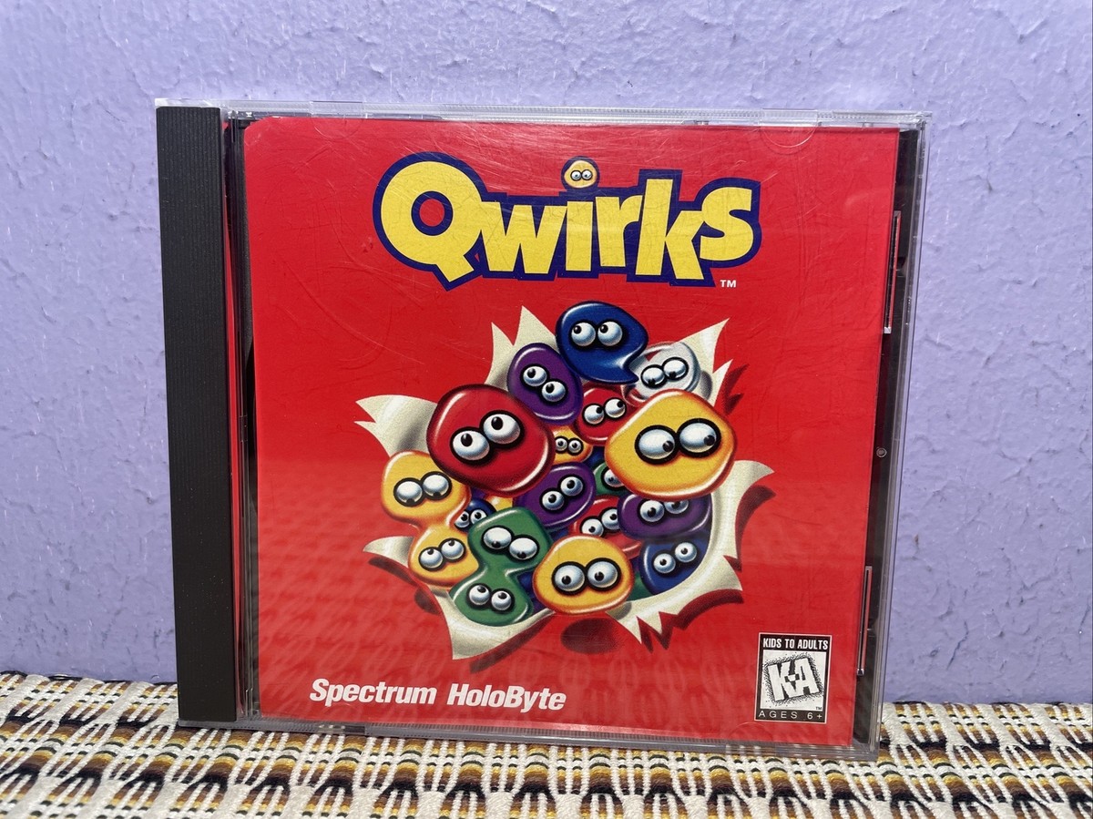 SiM CDコレクション Vintage Spectrum Holobyte Qwirks PC CD Rom Game 1995 Windows