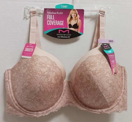 NWT Maidenform One Fabulous Fit Full Coverage Underwire Bra DM7549 Size 38D - Picture 2 of 3