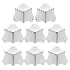 45x45x45mm Metal Box Corner Protectors Box Edge Guard Chrome Plating 8pcs