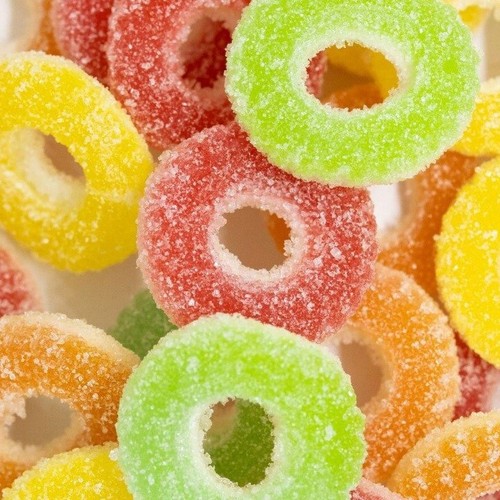 Sour Mix Jelly Rings 1 kg Bulk Soft Gummy Candy - Foto 2 di 4