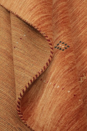 Orange Gabbeh Quadratischer Teppich Handgeknüpft Wolle Tribal Rug 6x6 ft - Bild 10 von 12