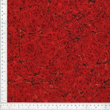 Red Hand Marbled Paper, Stormont Pattern 48x67cm 19x26in Gold Series f736