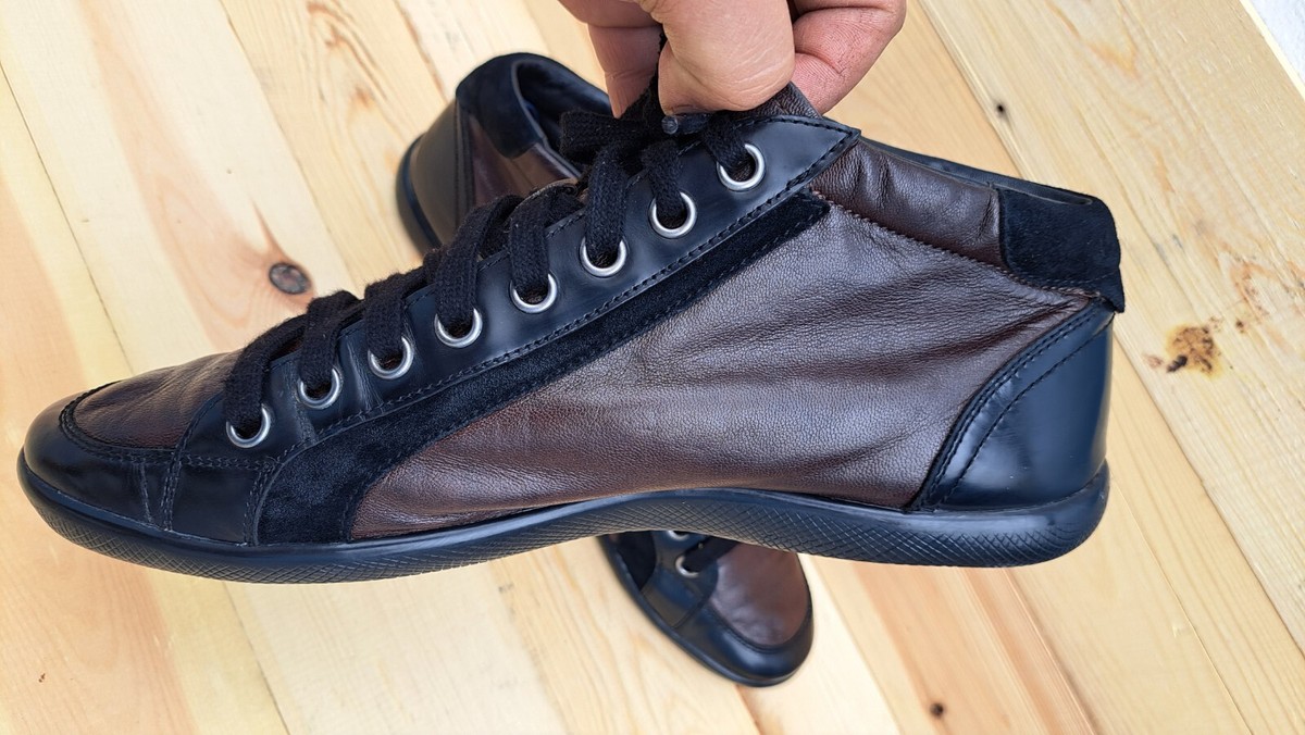 PRADA High top sneakers black size 9 US / 8 / 42 prada brown PRADA High top sneakers black size 9 US / 8 / 42 prada brown