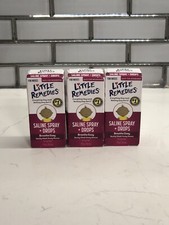 3 Pack 1 Oz Little Remedies Saline Spray Drops Safe for Newborns EXP 07/2025