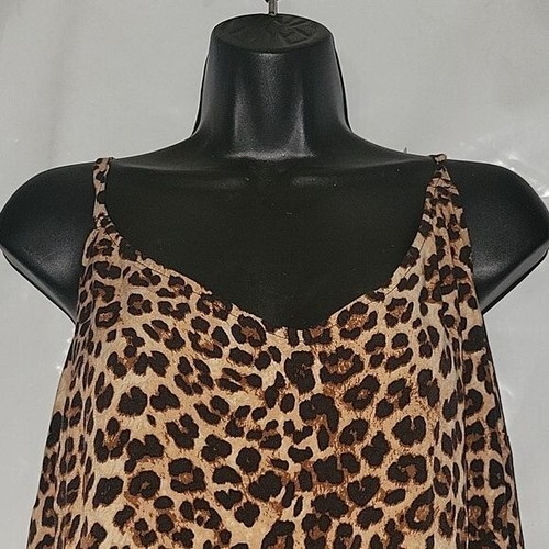 TORRID Plus Size 3 Leopard Print Spaghetti Strap Camisole Blouse Top Sexy - Picture 2 of 6