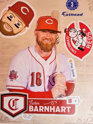 2021 Cincinnati Reds TUCKER BARNHART Fathead SGA NEW DECALS STICKER Catcher - Picture 7 of 13