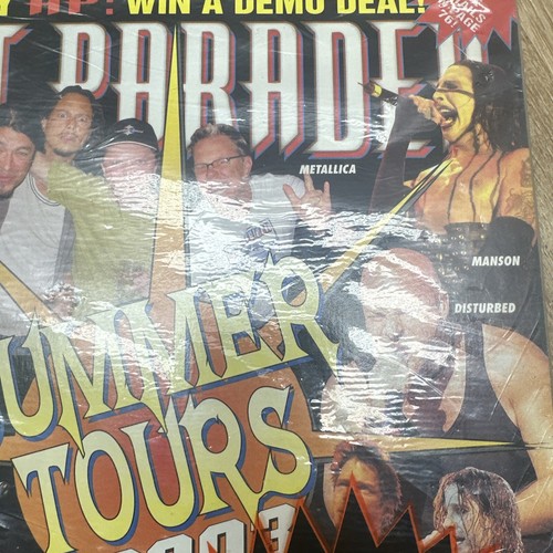 HIT PARADER MAGAZINE 2003 SUMMER Tour Metallica,KISS ,SEALED RARE. Great Bands! - Picture 3 of 9