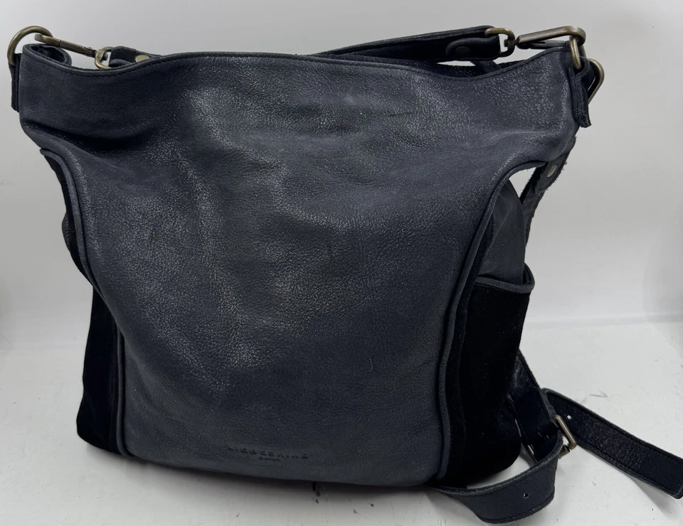 Bolsa de mão Liebeskind Berlin feminina preta destacável ajustável tiracolo - Imagem 2 de 4