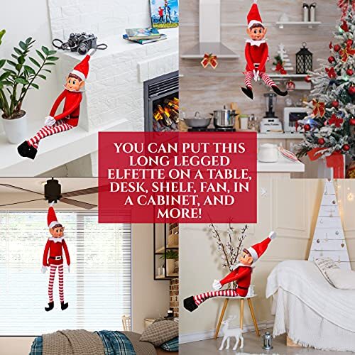 Christmas Elf Behaving Badly Plush Toy | Novelty Long Bendy Naughty Boy - Picture 7 of 7