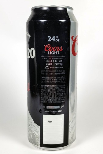 2020 Las Vegas Raiders Inaugural Season ~ Coors Light  24oz Can - Bottom Open - Picture 3 of 6