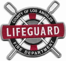 Los Angeles County Fire Dept. - LIFEGUARD, CA (4.5" x 4" size) fire patch