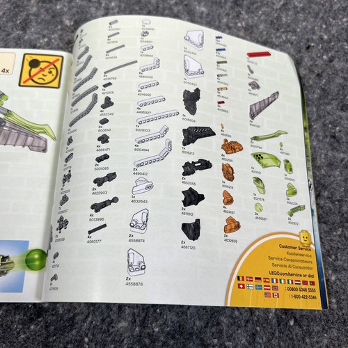 LEGO--HERO FACTORY--Instruction Manual Only #44014 Jet Rocka - Picture 5 of 5