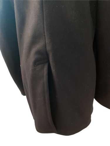 1967 Vintage Vietnam Wool Kersey Double-Breasted Peacoat Men’s 36R Black USA 60s - Picture 11 of 12