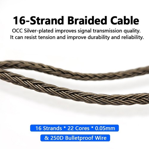 6N 4.4mm balanced Audio Cable For FitEar Silver Parterre DC/DC Ti Air Air2 ROOM - Picture 8 of 15