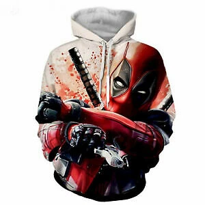 Deadpool con Capucha Algodón Unisex Disfraces