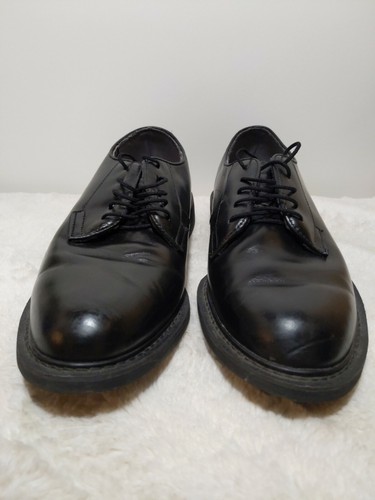 Vibram Mens Dress Shoes Glossy Black 