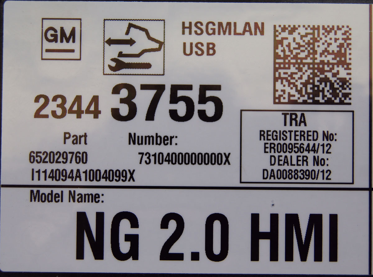 2014-2015 Chevy Corvette C7 HMI Module Multimedia New Infotainment OEM 23443755