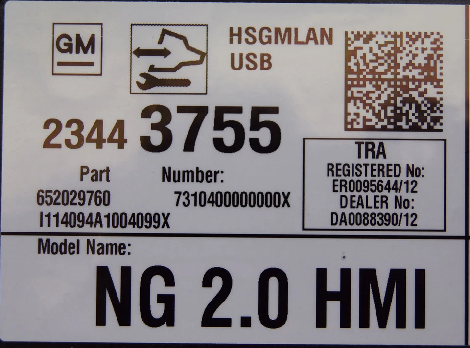 2014-2015 Chevy Corvette C7 HMI Module Multimedia New Infotainment OEM 23443755 - Image 4 of 4