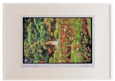Gärten 214029 Öffentliche Gärten Genf Schweiz A3 Bilderrahmen Aquarell p