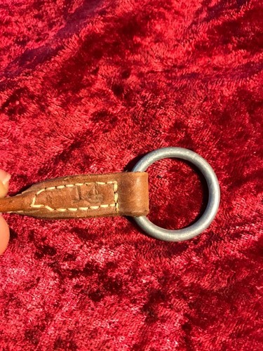 14" Premium Round Leather Dog Show Slip COLLAR -  Natural  Color - Picture 2 of 3