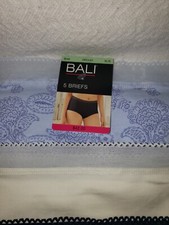 5 Bali Women’s Size XL /8  Briefs Panties Underwear Style DRCL61 NWT