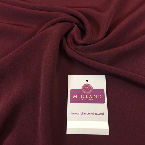 PLAIN PEACH-SKIN POWDER TOUCH CREPE DRESS FABRIC BY THE METRE M5 Mtex - Picture 79 of 136