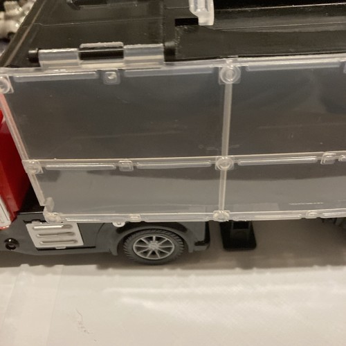 Red Semi Truck Trailer Diecast Race Car Transporter Stores 12 Cars Not included - Picture 10 of 18