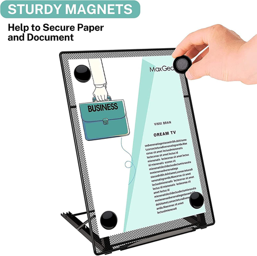 Maxgear Desktop Document Holder for Typing, Paper Holder Stand for Desk with 4 M - Picture 4 of 12