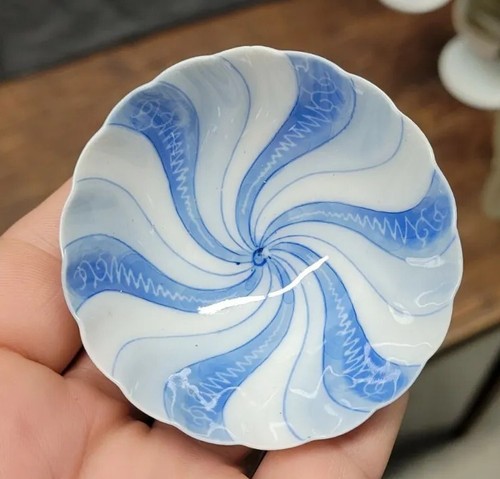 Antique Chinese blue and white porcelain Bowls Small spice Bowl set of 4 2582 - Picture 11 of 12