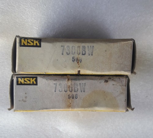 NSK 7306 BW ANGULAR CONTACT BALL BEARING Steel Cage JAPAN LOT OF 2 PCS 7306BW - Picture 1 of 8