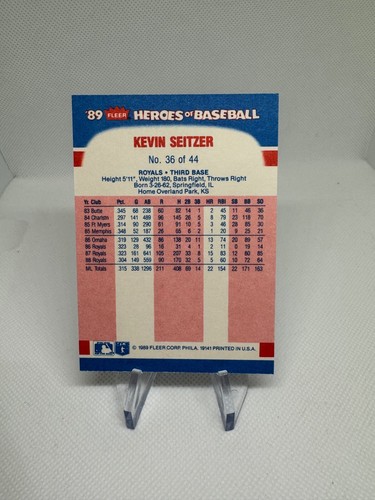 1989 Fleer Baseball Heroes Of Baseball  - Complete Your Set Pick - Picture 96 of 112