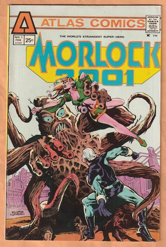 Atlas Comics MORLOCK 2001 No. 1 2 3 (1975) Complete Set! Nice Lot! - Picture 2 of 7