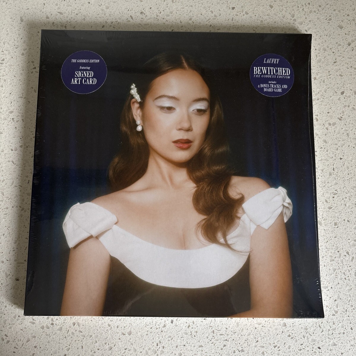 Laufey Bewitched: Goddess Edition Navy 2LP Vinyl SIGNED Art