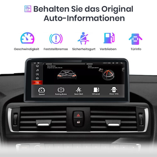 10.25' Android Auto CarPlay Touchscreen Autoradio für BMW 1/2er F20 F21 F23 NBT - Bild 6 von 8