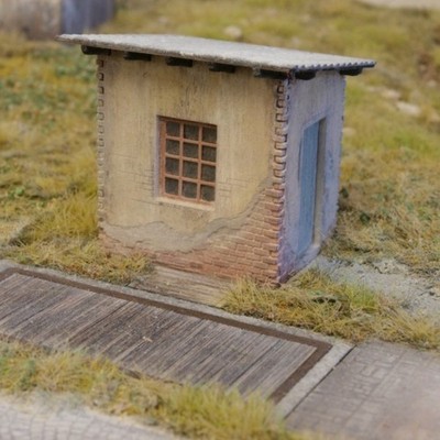 Alte Wiegestation 1:87 / Spur H0 - Laser Cut Bausatz - Eisenbahn Modellbau