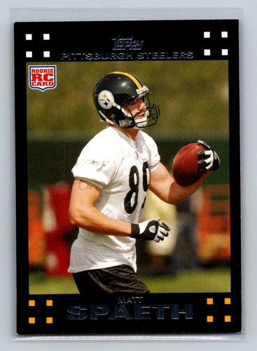 2007 Topps Rookie RC #341 Matt Spaeth Pittsburgh Steelers Football Karte - Bild 1 von 2