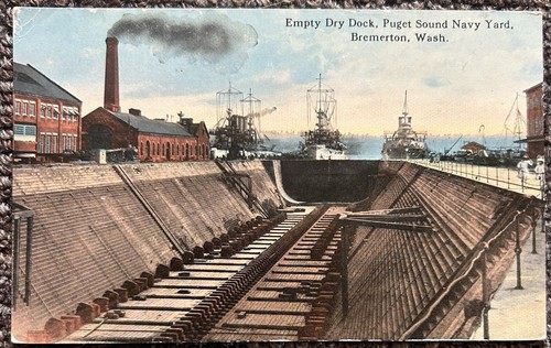 Antique WWI US Navy Postcard Set, 1900-20’s x 58, Original - Picture 14 of 24