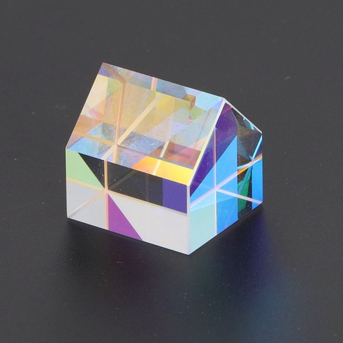 Color Prism Optical Glass Cabin Shape Desk Ornament RGB Dispersion Prism For XU - Picture 11 of 12