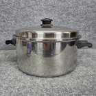 Vintage Saladmaster Stainless Steel 18-8 Tri-clad Pot Dutch Oven w/ Vapor Lid