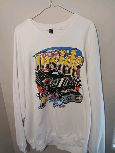 Take Out Order Dead Inside Long Sleeve Crew Neck 2X Great Condition Fast Ship!! - Picture 20 of 24