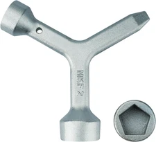 MKF2 Meter Curb Box Key Triangle Curb Box Wrench,Electric Box Key Water Meter Ke