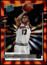 2020-21 Donruss #237 RJ Hampton Holo Orange Laser Rated Rookie E1