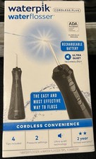 Waterpik Water Flosser Cordless Plus Model WP-462W New Black 4 Tips USB Charge