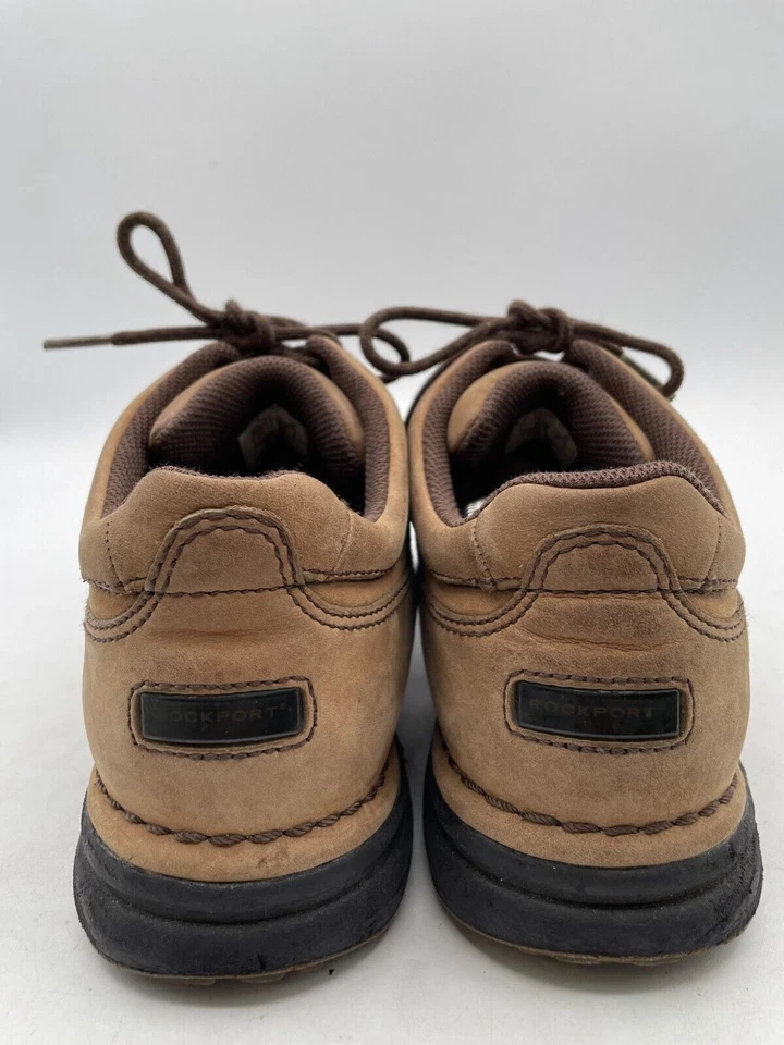 Zapatos Rockport World Tour 501-83 para hombre talla 8,5 cuero marrón con cordones parte superior baja Foto 3 de 4