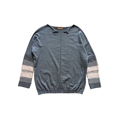 Falconeri Damen Shirt S Komfort Hellbeige Grau Kaschmir Pullover Pre Owned
