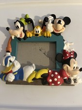Vintage Disney Mickey Mouse and Friends Picture Frame. Donald Duck Minnie Mouse